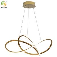Pendente de aço inoxidável do diodo emissor de luz de Art Chandelier Nordic Modern do trevo