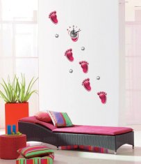 Footprints Decorative Wall Sticker Designer Wall Clocks 10D057 