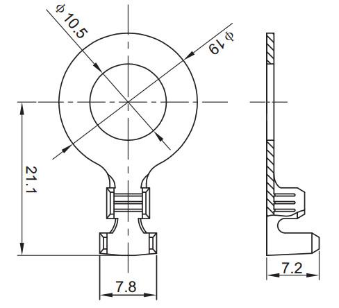 Automotive Stamping Brass Cable Lug Terminal Long Service Life TS16949 Certification