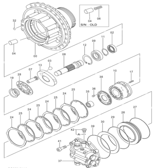 Ротор мотора перемещения 2053333 ZX330-5G для частей мотора экскаватора ХИТАЧИ гидравлических