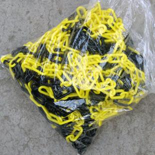 Color White Red Safety  Security PE Plastic Chain For Roadway  Warning Sign