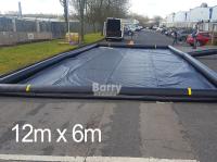 Tissu pneumatique de PVC pour lavage de voiture Tissu plastique de confinement pour voiture pour neige, glace, eau et boue Tissu de sol de garage