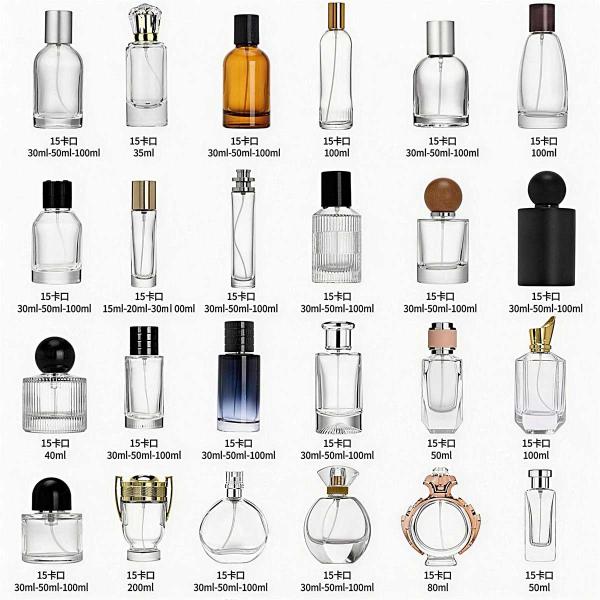 Sprayer Collar Glass Perfume Bottles Designed with Pure Glass Material Offering Stylish and Reusable Fragrance Containers