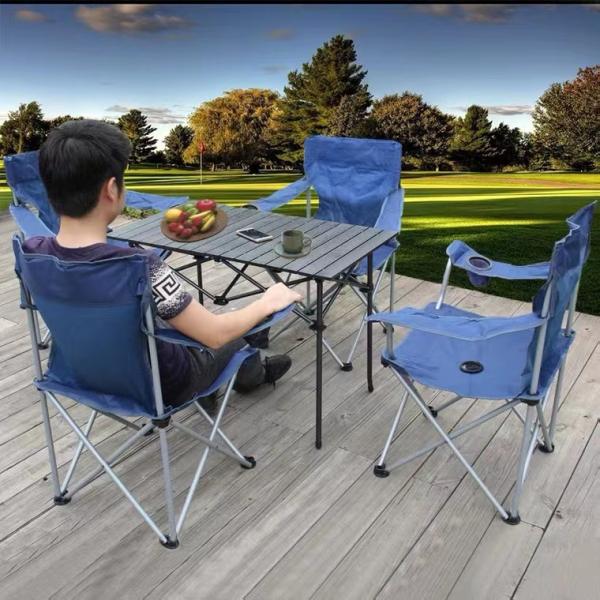 Portable Mountain Camping Picnic Table with Chairs Modern Design and Durable Material