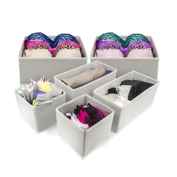 ODM Six Piece Underwear Non Woven Storage Box 28*28*13cm