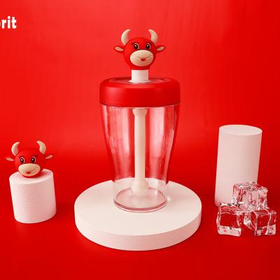 Straw type Tritan Personalized Water Bottles For Kids BPA Free