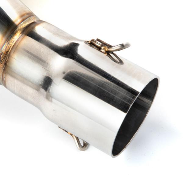 Double Pipe Exhaust Muffler for Customized CBR150 NINJA400 Motorcycle in Natural Colo