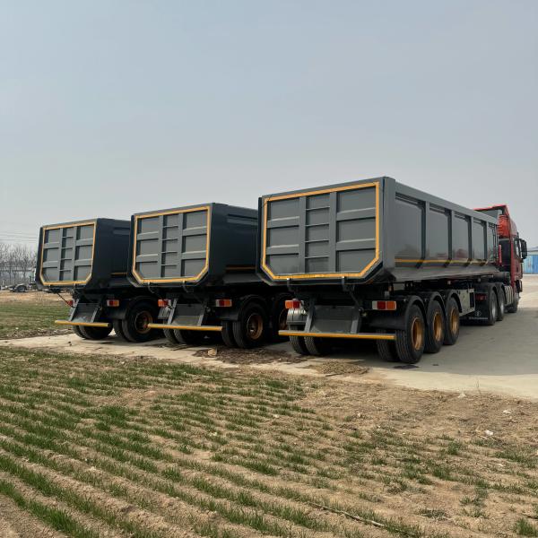 Steel U Type End Rear Dump Truck Semi Trailer 60 Tons 70 Tons Dumper Tipper Trailer for Truck Trailer