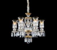 Chandeliers commerciaux en verre personnalisable haute luminosité