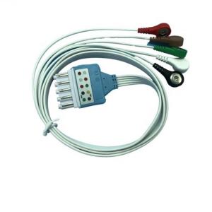 5 Lead Snap Disposable ECG Cables And Leadwires HP M1968a AHA Standard
