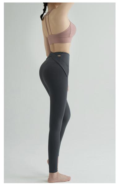NEW HIGH WAIST YOGA PANTS WOMEN EUROPE AND THE UNITED STATES PEACH HIP EXERCISE TIGHT RUNNING SPEED DRY YOGA CLOTHES NAK