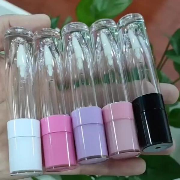 Das cores bonitos vazias dos tubos 5 do brilho do bordo do tubo do brilho do bordo do OEM tubo plástico do brilho do bordo