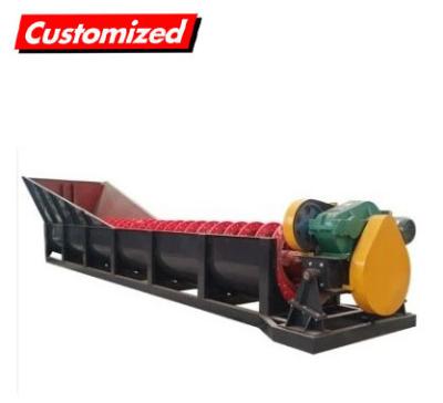 15Tons Per Hour Spiral Sand Washer Spiral Sand Washing Machine Auger Conveyor Customize