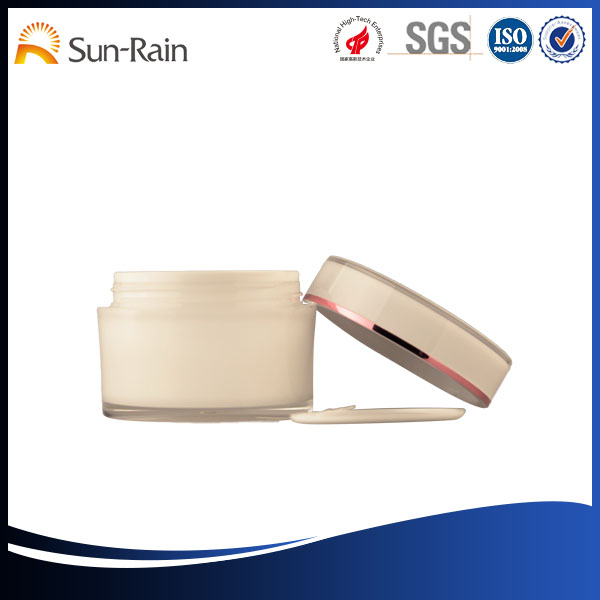 Eco friendly cosmetic jars , luxury Little plastic jars with lids