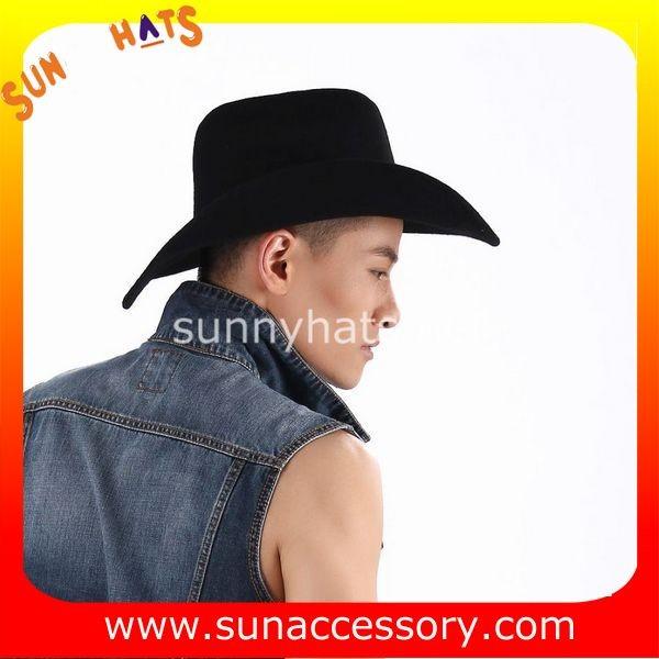 6200372 Sun Accessory customized  winner  fashion  wool felt west cowboy hats, men hats and caps wholesaling