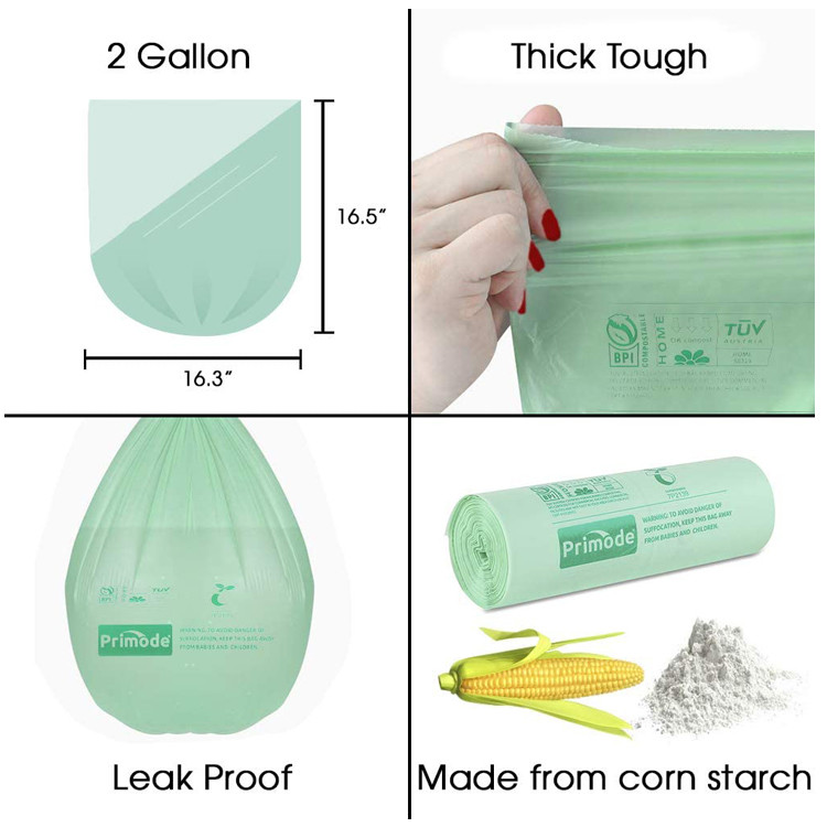 Сумка 100% погани 2,6 галлонов Biodegradable упаковывая Compostable