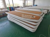 Tapis d'eau navire aérien multi-personne plate-forme de quai gonflable flottante pour jet ski ou natation