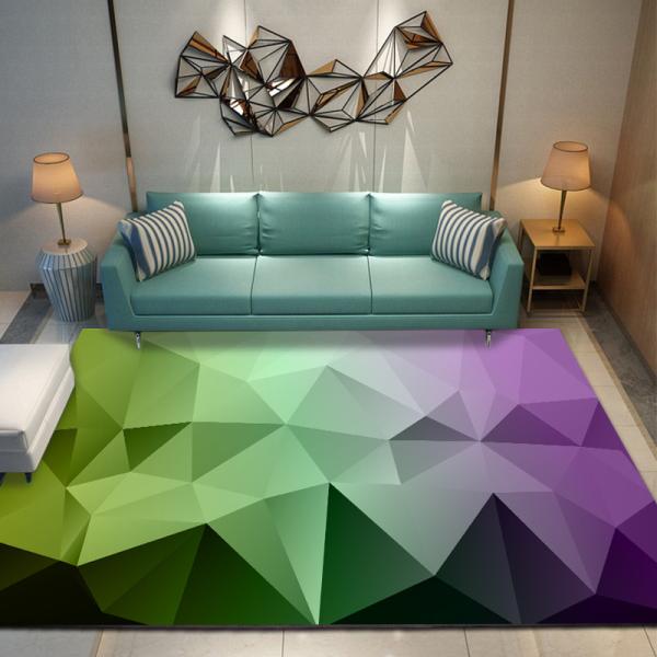 Bestselling Aesthetic 3D Geometric Figure Printed Artistic Living Room Carpet Hotel Area Rugs Customized Size