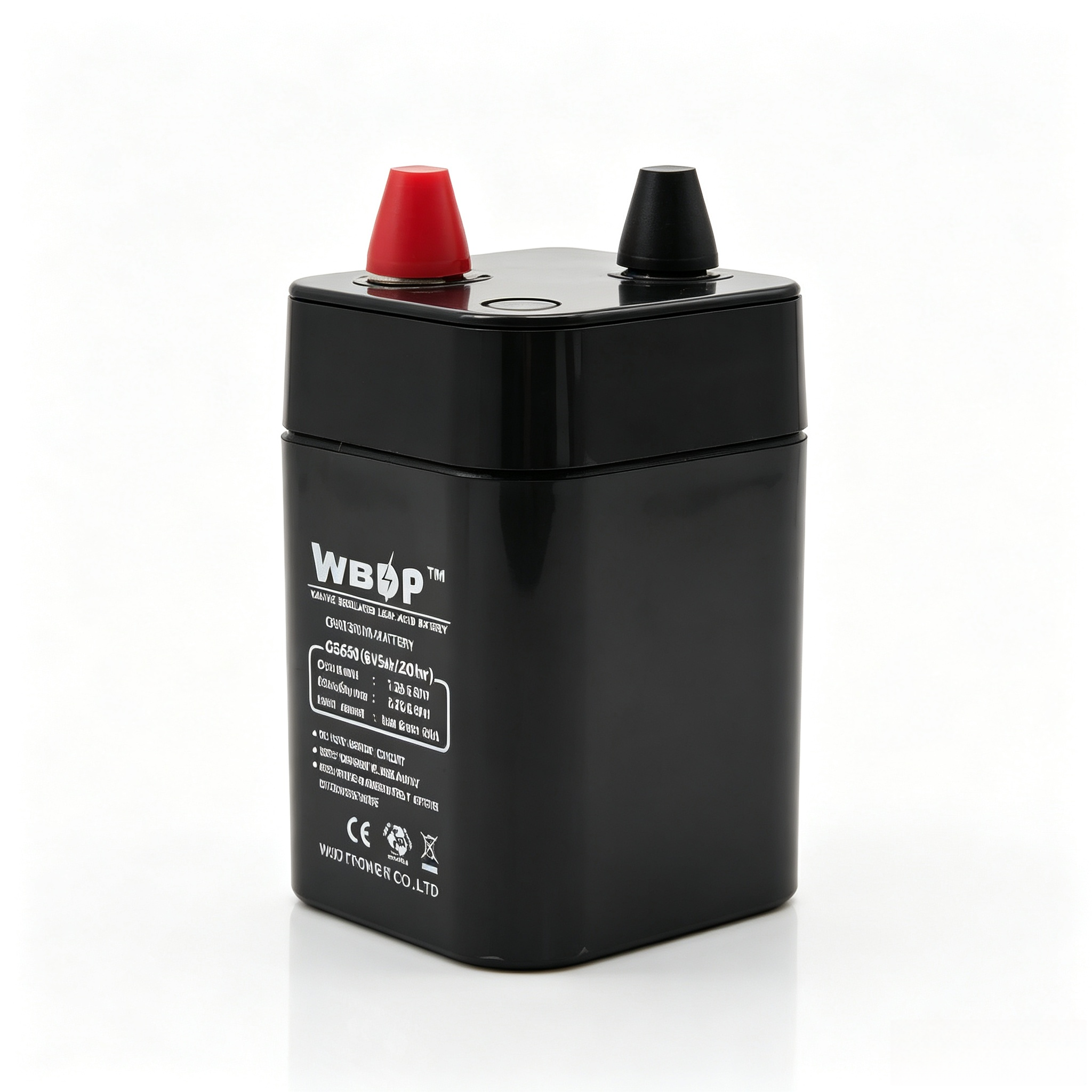 5Ah 6V AGM Battery Low Discharge Rate SLA VRLA Battery Leak Proof For Alarm System