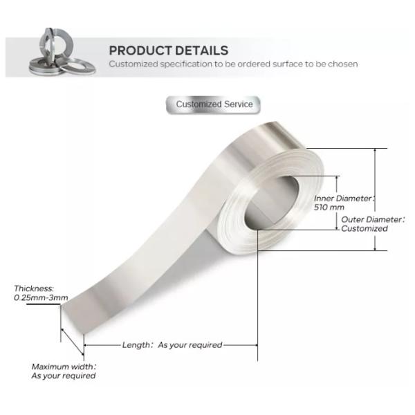 DIN 1.4037 АИСИ АСТМ Нержавеющая сталь катушка SUS301 1 мм-2000 мм ширина
