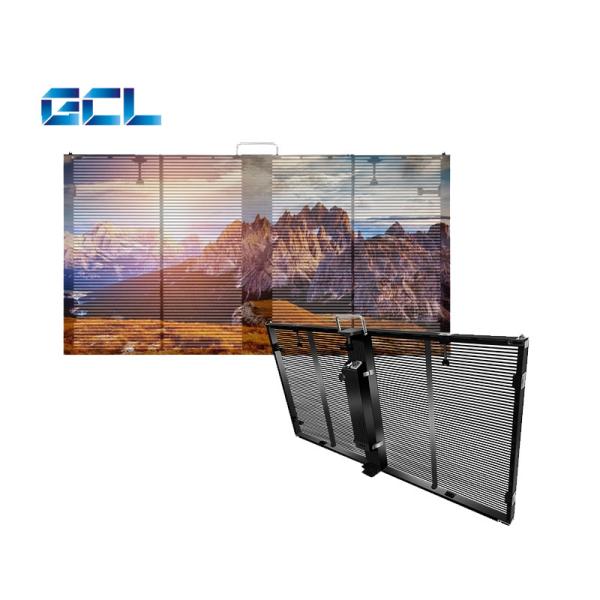 Vidro de exterior profissional P3.9 Ecrã LED transparente para publicidade