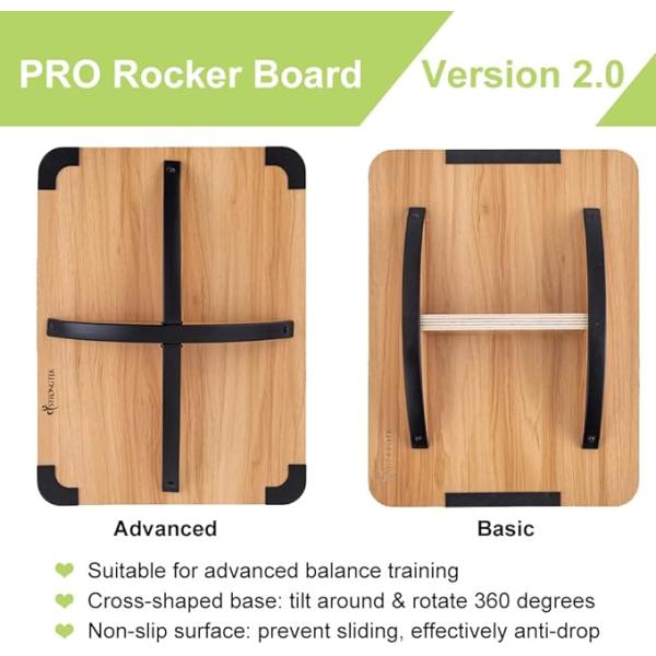 Custom Anti Slip Roller Core Strength Wooden Balance Board for Indoor and Outdoor Spaces