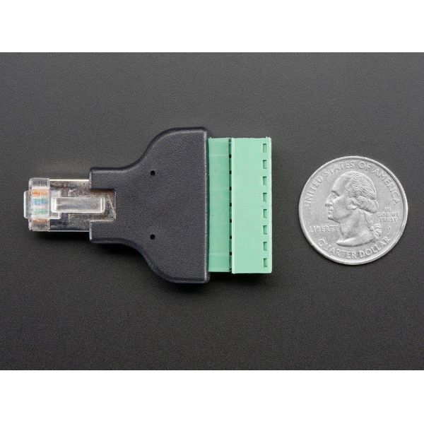 Ethernet RJ45 Male Plug Terminal Block Connector Adafruit Industries 2913 for Easy Board Connection