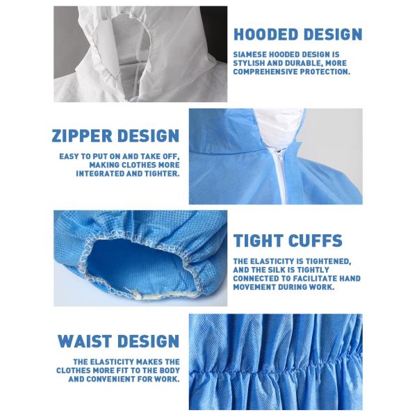 Waterproof Disposable Surgical Gown Non Woven Medical Protective Clothing
