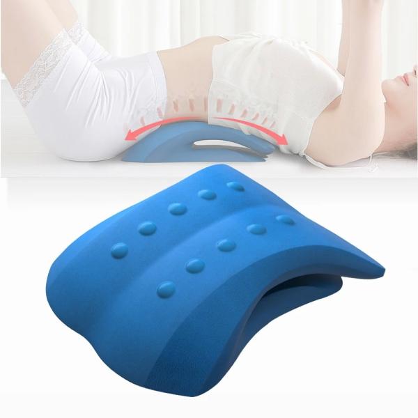 Home Therapy Back Pain Relief Traction Pillow Lumbar Traction Back Stretcher With Cushion