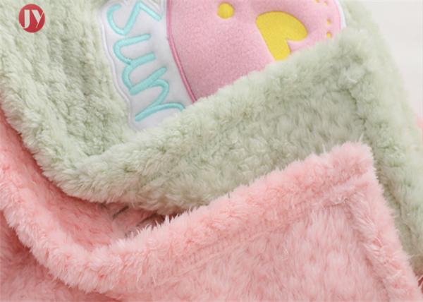 so Warm soft Microfiber Mesh Plush Baby Blanket Customized Size 102*76cm Living Room Breathable