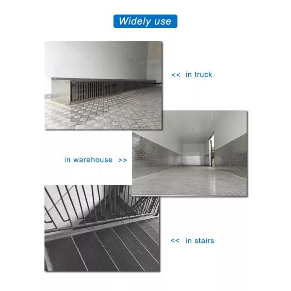 Antislip листа 48 x 96 закрытого ромбовидного узора трейлера переднего алюминиевые 3003 5052 Checkered