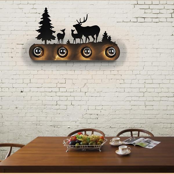 American country restaurant Fashion creative industrial led indoor wall lamps (WH-VR-75)