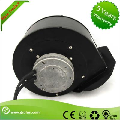 fã centrífugo do EC de 180mm com as lâminas curvadas dianteiras para a ventilação do assoalho