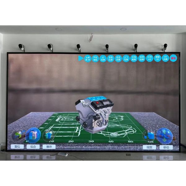 Indoor Polarized Optical Immersive LED Screen 3D Video Wall 3D Screen Display