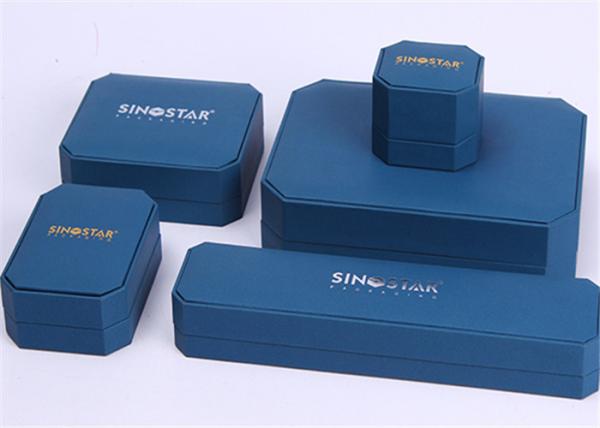 Waterproof Earring Jewelry Box Organizer , Blue Plastic Bracelet Storage Box