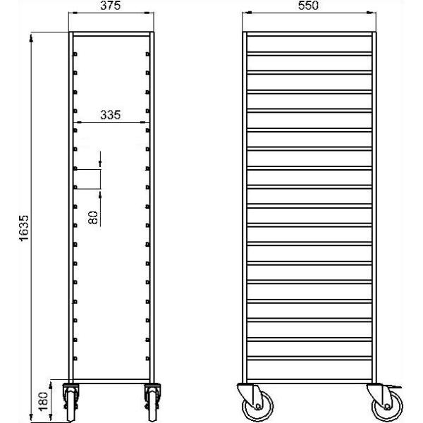 RK Bakeware China- Раковина для замороженной еды из нержавеющей стали/Троли для замороженного тунца