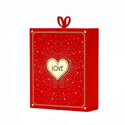 Carton à double porte magnétique Cartons de bijoux Kraft Emballage cadeau personnalisé