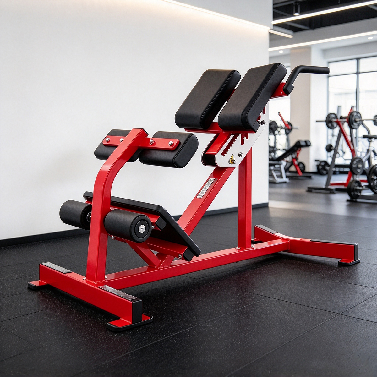 Roman Chair Back Extension Steel Bench for Lower Back Core Training and Commercial Gyms