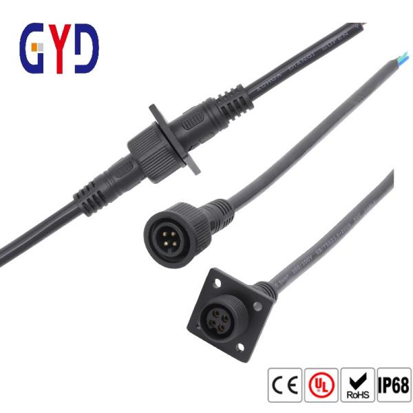 Служит фланцем тип 3 соединителя держателя панели Pin женщина водоустойчивого мужская