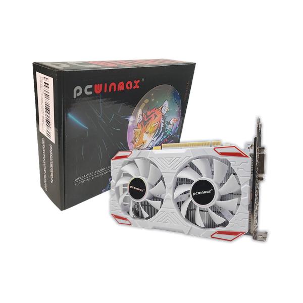 PCWINMAX New Radeon RX 580 White Edition 16GB 2048SP GDDR5 256Bit Dual Fan Desktop Graphics Card with HD DVI DP Port GPU