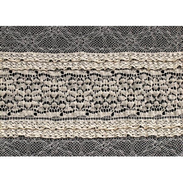 High Tenacity Stretch Floral Lace Fabric For Home Decoration CY-LW0182