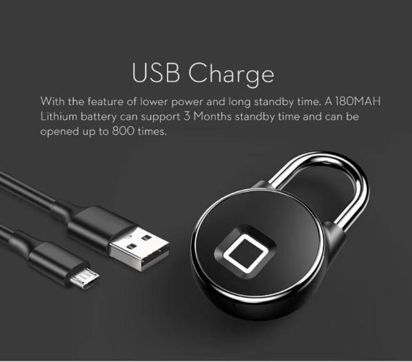 Qleung S502 Fingerprint Waterproof IP65 Tuya BLE APP Padlock Digital Fingerprint Smart Door Lock