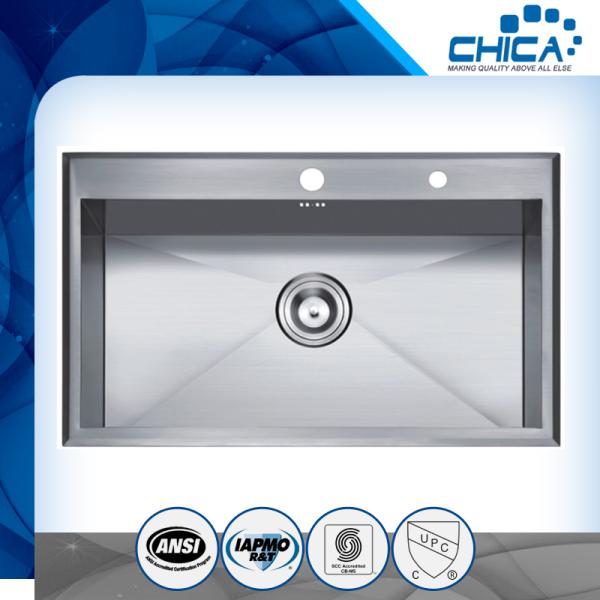 wholesale high quantity stainless steel polished surface handmade sink