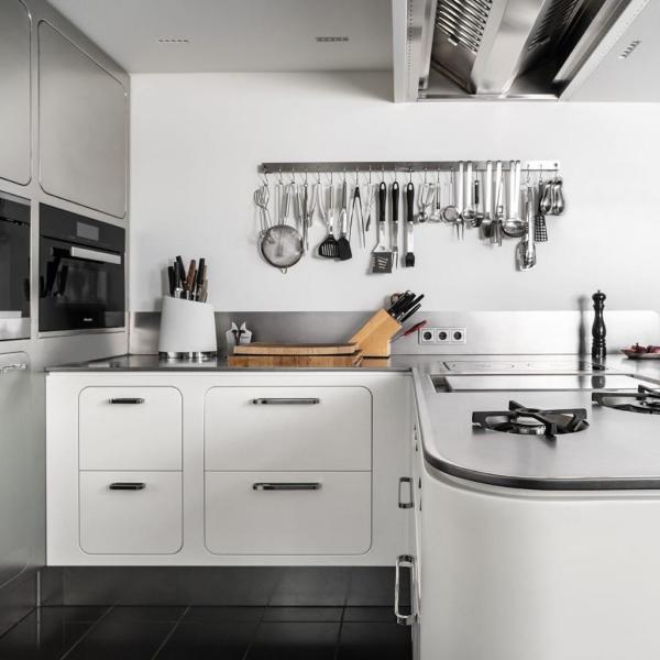 Custom Modern Durable Design Modular Cabinets Smart 304 Stainless Steel Kitchen Cabinets For Villa