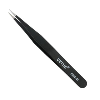 Brucelles de précision de Lash Tweezers SA de Vetus en métal point fin pour le Cleanroom