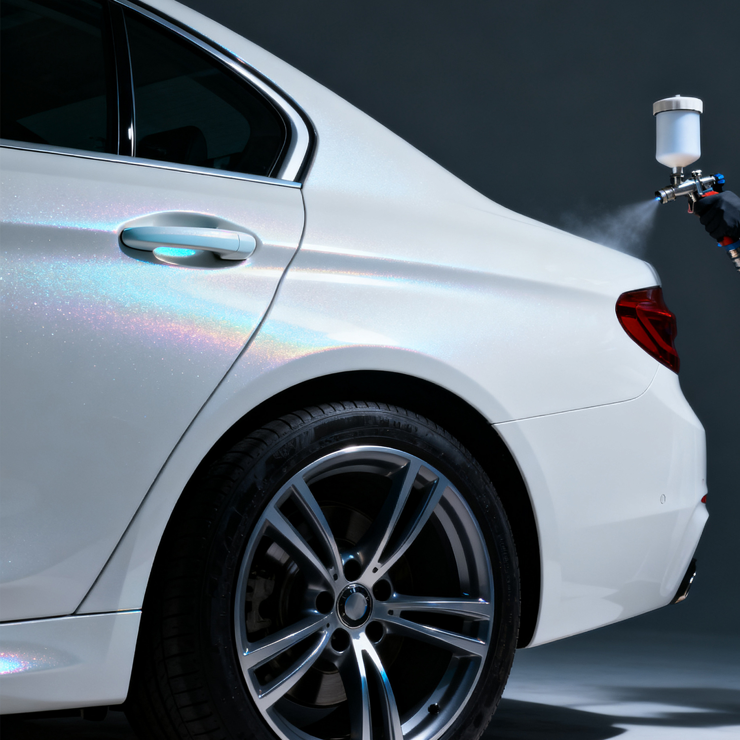 Crystal Fine White Pearl Acrylic Paint Automotive Car Refinish Coating & Paint