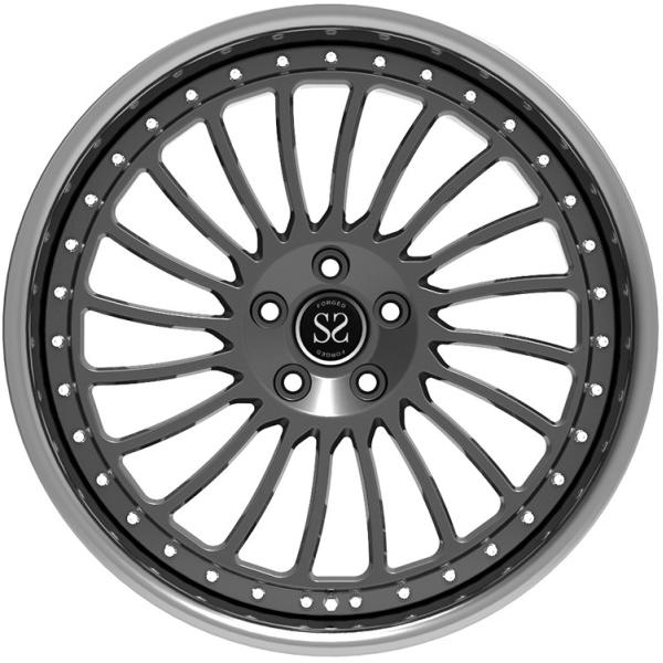 оправа 19 дюймов выковала алюминиевое колесо алюминия автомобиля пробелов колеса