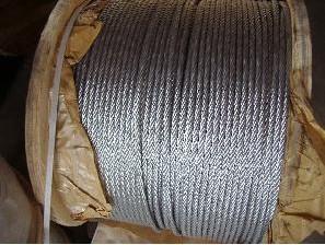 Corde galvanisée de fil d'acier de résistance à l'usure pour le bateau, Derricking 7 x 7
