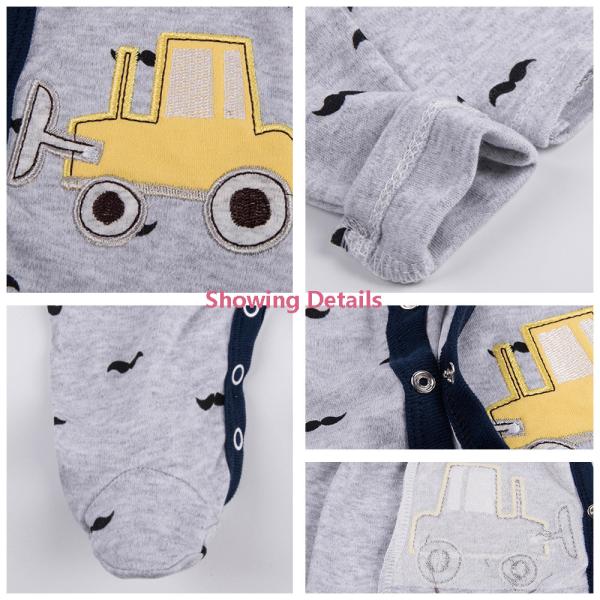 Autumn new baby long sleeve bodysuits Baby Girl Boy cartoon bodysuits cotton 0-2 Years baby Rompers 3pcs set