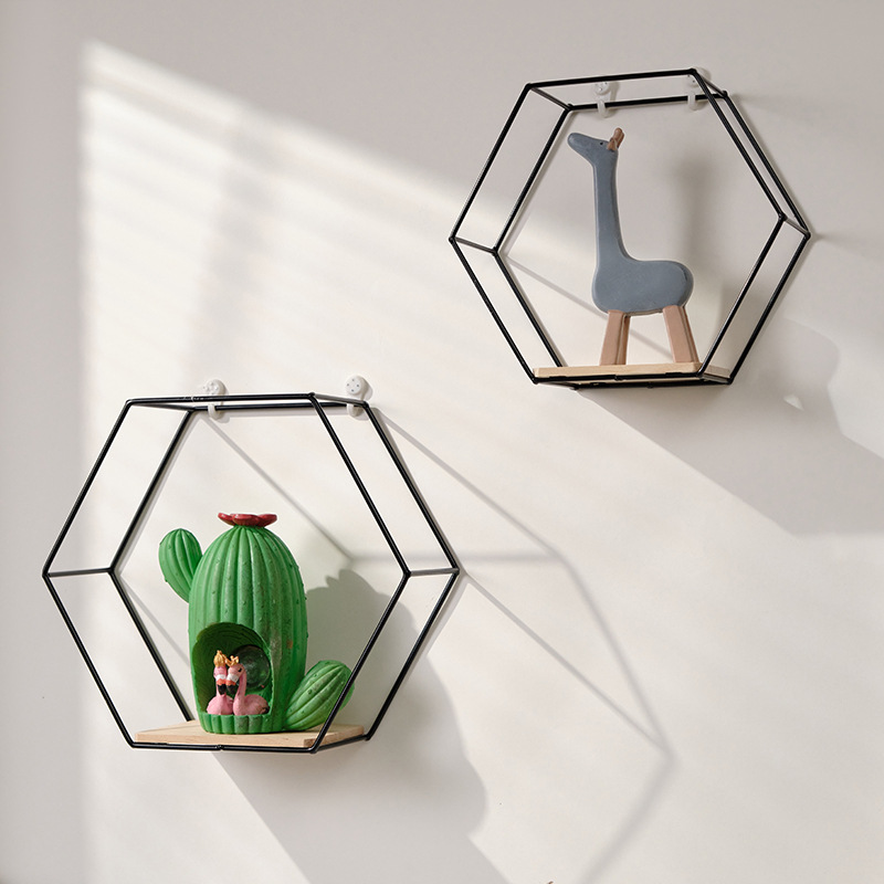 Modern Wall-Mounted Iron Storage Shelves Foldable Bookcases for Living Room Bathroom Kitchen Dining Made of Steel